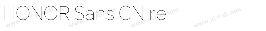 HONOR Sans CN re字体转换